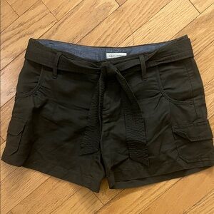 Banana Republic Dark Green Cargo Shorts w/ Removable Tie Belt - Excellent